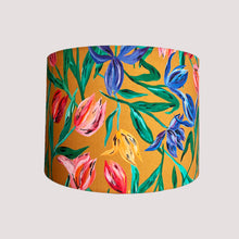 Load image into Gallery viewer, Tulips Printed Drum Lampshade
